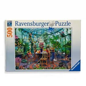 Ravensburger Premium 500 Piece Puzzle 2019 Eclectic Botanical Sunroom 19 x 14
